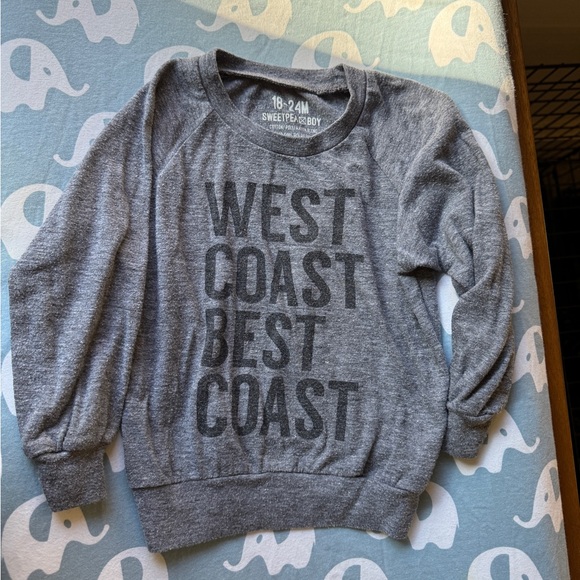 Sweet Pea Gray Long Sleeve Tee - Picture 1 of 1
